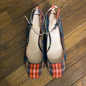 J.Crew plaid pumps